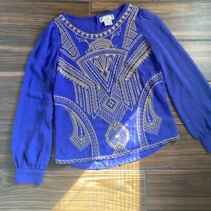 Flying Tomato Geometric Blouse